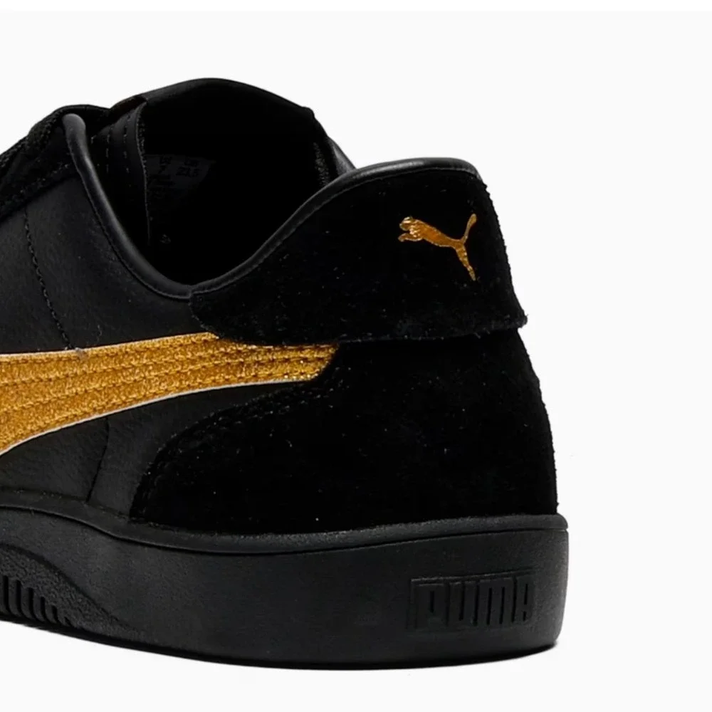 Puma Club 5v5 Sparkle Womens Sneakers Shoes Black Gold Glitter 406706 01 Size 10